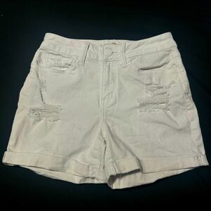 White SO High Rise shorts